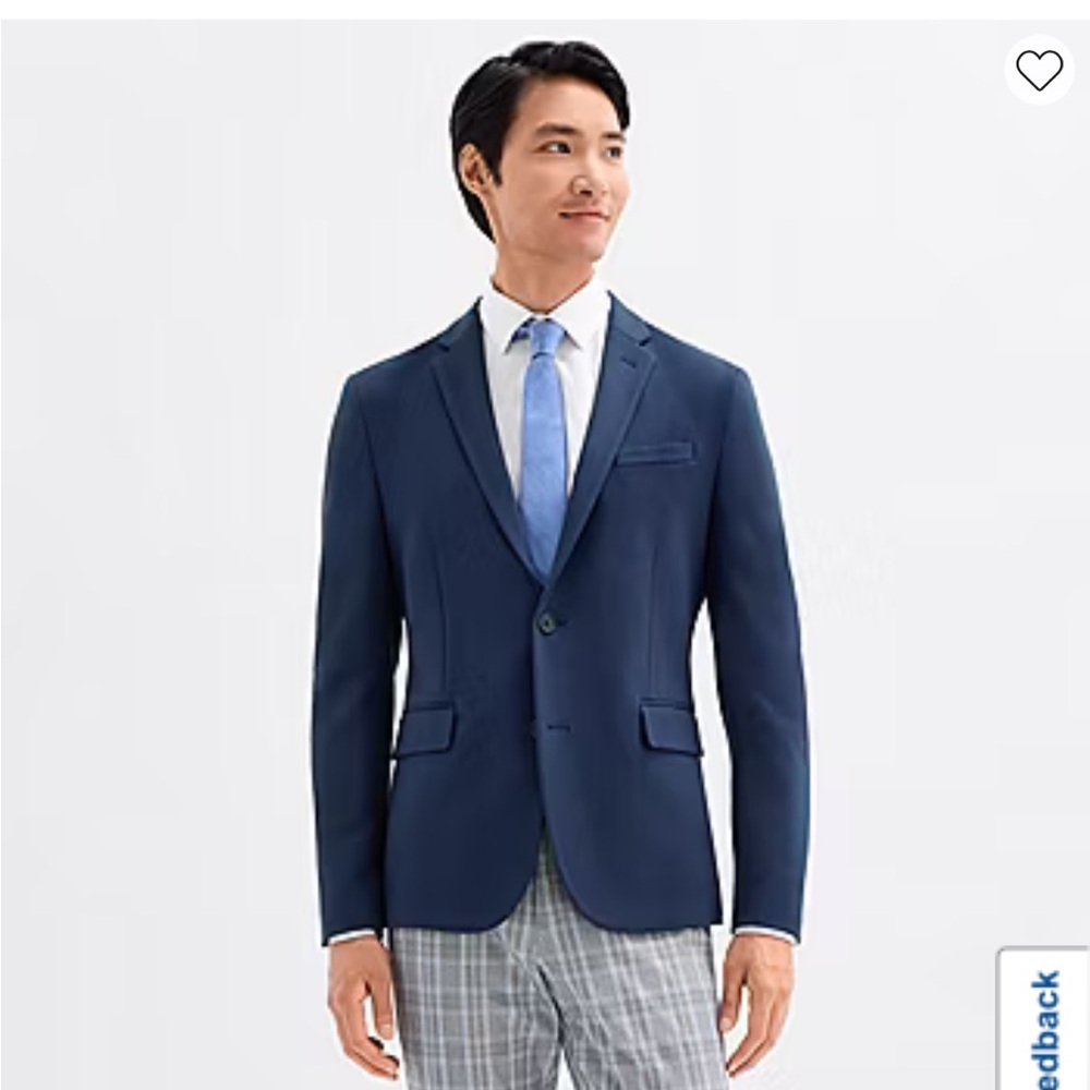 J. Ferrar Mens Knit Stretch Fabric Slim Fit Sport Coat J. Ferrar 38/40 Short NWT